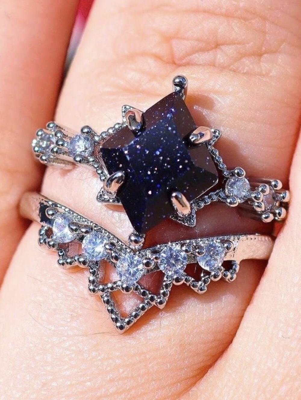 ACOTAR Ring - Acotar inspired Velaris Bookish Ring Set Size 7
